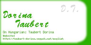 dorina taubert business card